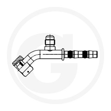 Manuli Koppeling 45° OR IG 5/8"-18-UNF 06 SAE V – DN8 Gr.6 (5/16")