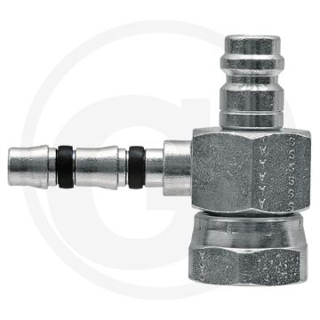 Manuli Koppel. 90° kort OR IG 7/8"-14-UNF10 HPV – Koppeling 90° maat 10 DN13