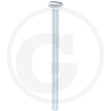 VPE200 pancilinderkopschroef M4x60 DIN85 staal 4.8 gegalvaniseerd zaagsnede
