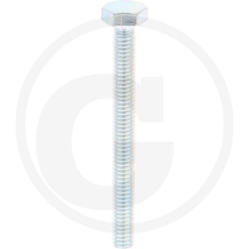 VPE100 zeskantbouten M4x40 DIN 933 verzinkt staal 8.8 metrische draad