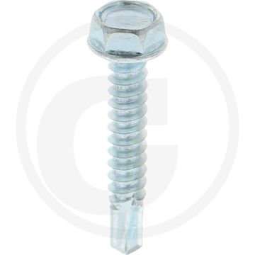 VPE1000 zelfb. schroeven 4,2x25 DIN 7504 gegalv. staal zeskantkop flens