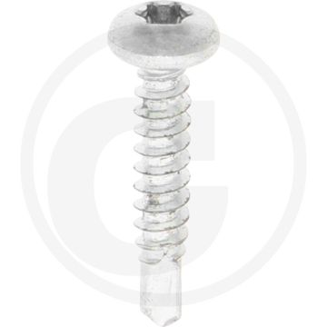 VPE1000 zelfb. schroeven 4,2x22 DIN 7504 gegalvaniseerd staal bolle kop T20