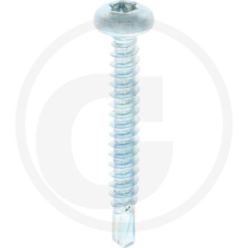 VPE500 zelfb. schroeven 4,2x32 DIN 7504 staal gegalvaniseerd bolle kop T20