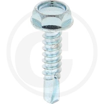 VPE1000 zelfb. schroeven 4,8x22 DIN 7504 staal gegalvaniseerd zeskantkop flens