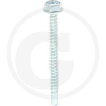 VPE500 zelfb. schroeven 4,8x50 DIN 7504 gegalv. staal zeskantkop met flens