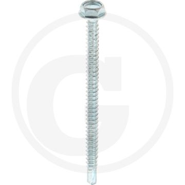 VPE250 zelfb. schroeven 4,8x70 DIN 7504 gegalv. staal zeskantkop flens