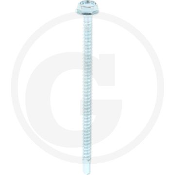 VPE250 zelfb. schroeven 4,8x80 DIN 7504 staal gegalvaniseerd zeskantkop