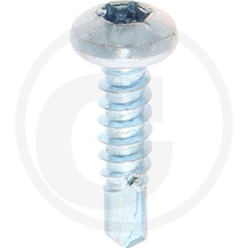 VPE1000 zelfb. schroeven 4,8x19 DIN 7504 gegalv. staal T25 bolle kop