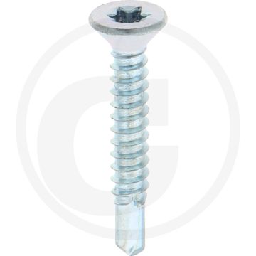 VPE500 zelfb. schroeven 4,8x32 DIN 7504 verzonken kop gegalvaniseerd staal T25