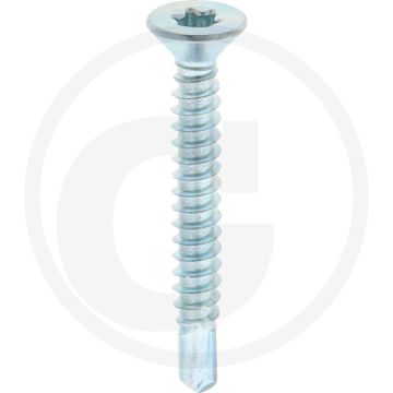 VPE500 zelfb. schroeven 4,8x38 DIN 7504 verzonken kop staal gegalvaniseerd T25