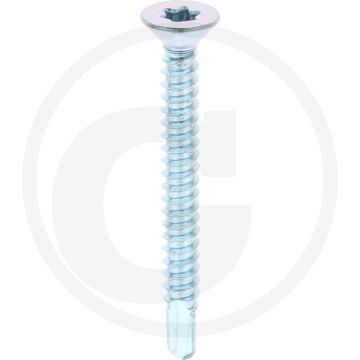 VPE500 zelfb. schroeven 4,8x45 DIN 7504 verzonken kop staal gegalvaniseerd T25