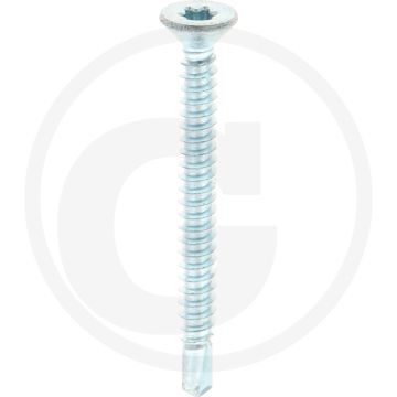 VPE250 zelfb. schroeven 4,8x50 DIN 7504 verzonken kop gegalvaniseerd staal T25