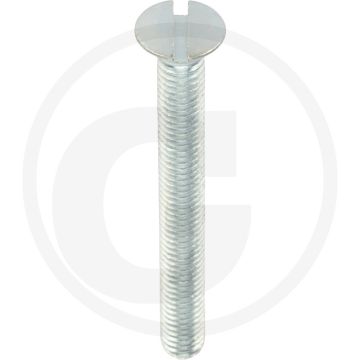 Metaalschroeven (vlak) DIN 964 M5 x 45 staal 4.8 gegalvaniseerd zaagsnede kop