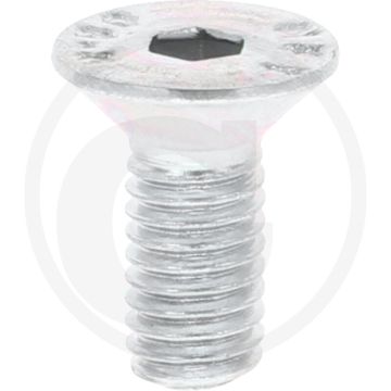 Verzonken bout M5 x 12 DIN 7991 Verzinkt staal binnenzeskant 800 N/mm²