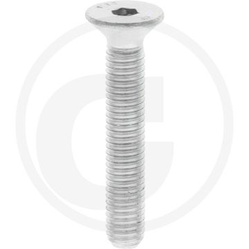 Verzonken bout M5 x 30 DIN 7991 Verzinkt staal binnenzeskant 800N/mm²