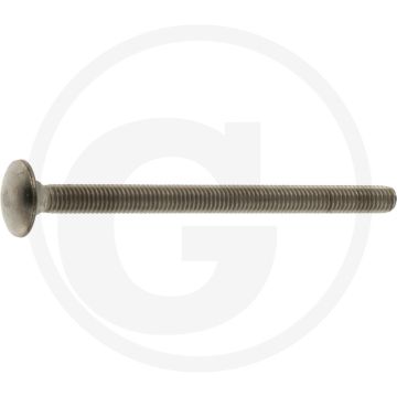 Slotbout M5 x 70, DIN 603, Roestvrijstaal V2A, Platte ronde kop