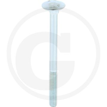 VPE50 slotbouten M5x60 DIN 603 staal 4.6 gegalvaniseerd platte ronde kop