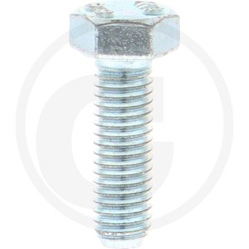 VPE100 zeskantbouten M5x16 DIN 933 Verzinkt staal 8.8 Gegalvaniseerd