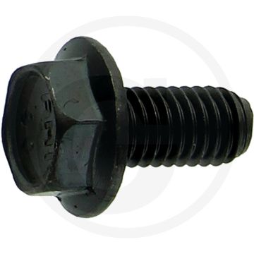 Zeskantbout DIN 88933 M5 x 10 staal 8.8 zwart buitenzeskantkop met flens