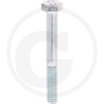 VPE100 zeskantbouten M5x40 DIN 931 staal verzinkt 8.8 metrische schroefdraad