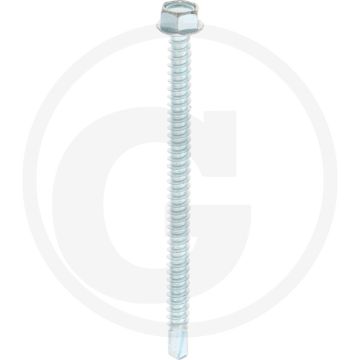VPE100 zelfb. schroeven 5,5x80 DIN 7504 gegalvaniseerd staal zeskantkop flens