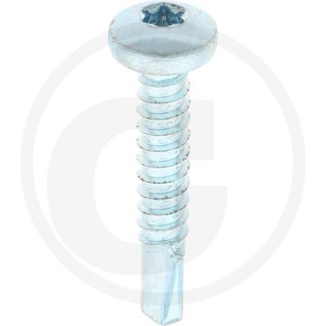 VPE500 zelfb. schroeven 5,5x32 DIN 7504 staal gegalvaniseerd bolle kop T25
