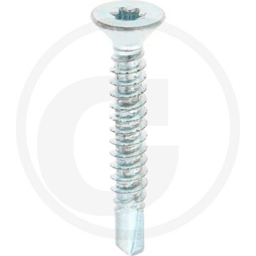 VPE250 zelfb. schroeven 5,5x38 DIN 7504 verzonken kop gegalvaniseerd staal T25