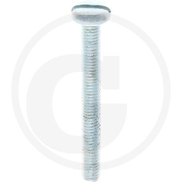 VPE100 pancilinderkopschroef M6x55 DIN85 staal 4.8 gegalvaniseerd zaagsnede