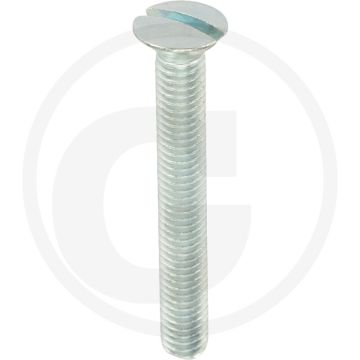 Metaalschroeven (vlak) DIN 964 M6 x 45 staal 4.8 gegalvaniseerd zaagsnedekop