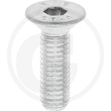 Verzonken bouten DIN 7991 M6 x 20 staal 8.8 gegalvaniseerd binnenzeskant