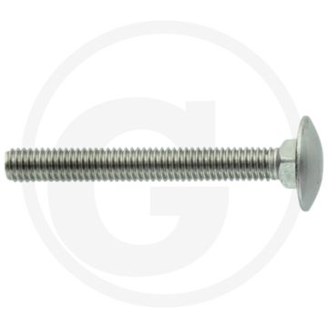 Slotbouten M6 x 50, DIN 603, Roestvrijstaal (V2A), Kwaliteitsklasse 7