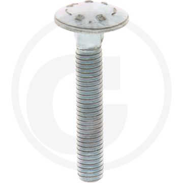 VPE50 slotbouten M6x35 DIN 603 staal 8.8 gegalvaniseerd platte ronde kop