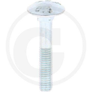 VPE50 slotbouten M6x35 DIN 603 staal 8.8 gegalvaniseerd platte ronde kop