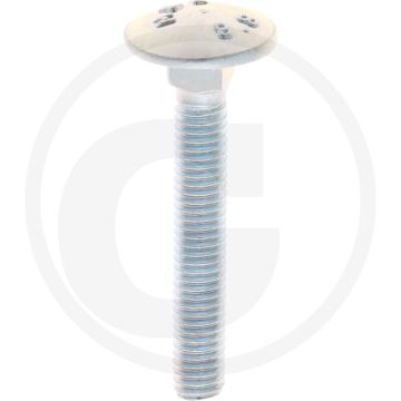 VPE50 slotbouten M6x40 DIN 603 staal 8.8 gegalvaniseerd platte ronde kop