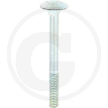 VPE50 slotbouten M6x60 DIN 603 staal 8.8 gegalvaniseerd platte ronde kop