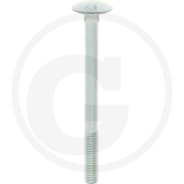 VPE50 slotbouten M6x70 DIN 603 staal 8.8 gegalvaniseerd platte ronde kop