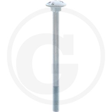 VPE50 slotbouten M6x80 DIN 603 staal 4.6 gegalvaniseerd platte ronde kop