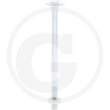 VPE50 slotbouten M6x90 DIN 603 staal 4.6 gegalvaniseerd platte ronde kop