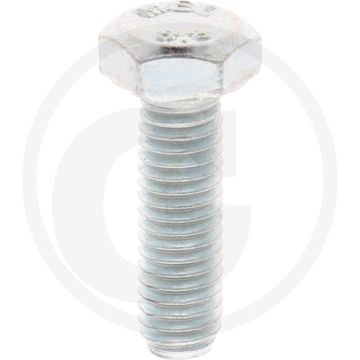 VPE100 zeskantbouten M6x20 DIN 933 Verzinkt staal 8.8 metrische draad