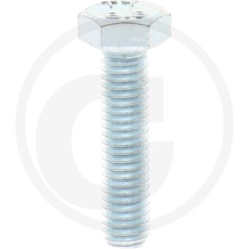 VPE100 zeskantbouten M6x25 DIN 933 verzinkt staal 8.8 metrische schroefdraad