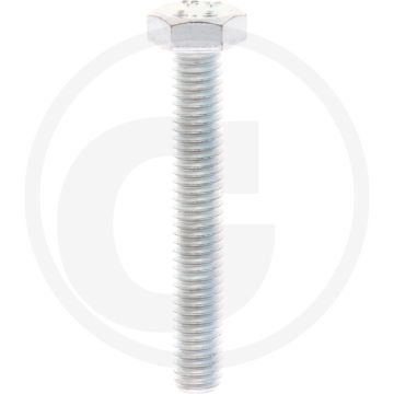 VPE100 zeskantbouten M6x40 DIN 933 verzinkt staal 8.8 metrische draad