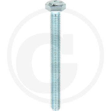 VPE100 zeskantbouten M6x60 DIN 933 verzinkt staal 8.8 metrische schroefdraad