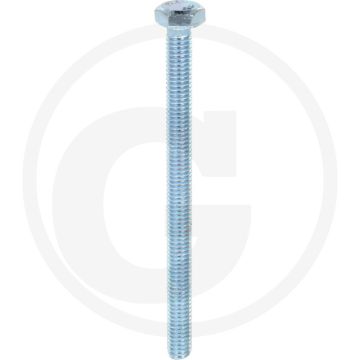VPE100 zeskantbouten M6x80 DIN 933 verzinkt staal 8.8 metrische schroefdraad