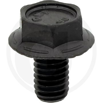 Zeskantbout DIN 88933 M6 x 10 staal 8.8 zwart buitenzeskant met flens