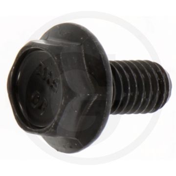 Zeskantbout DIN 88933 M6 x 12 staal 8.8 zwart buitenzeskant met flens