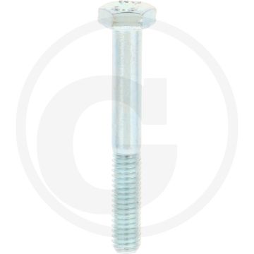 VPE100 zeskantbouten M6x45 DIN 931 verzinkt staal 8.8 metrische schroefdraad