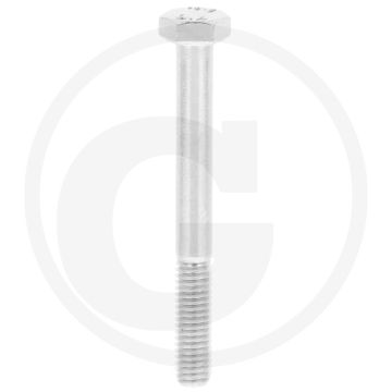 VPE100 zeskantbouten M6x55 DIN 931 staal verzinkt 8.8 metrische draad
