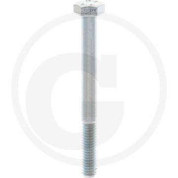 VPE100 zeskantbouten M6x60 DIN 931 staal verzinkt 8.8 metrische schroefdraad
