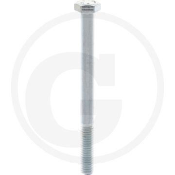 VPE100 zeskantbouten M6x70 DIN 931 Verzinkt staal 8.8 met metrische draad