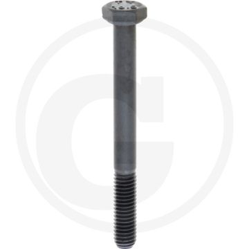 Zeskantbout M6x60 DIN 931 Staal 10.9 Onbehandeld Zwart